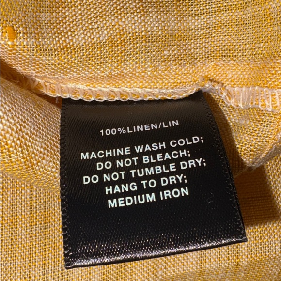 Lafayette 148 New York Linen Casual Button-Down Shirt - Picture 4 of 4